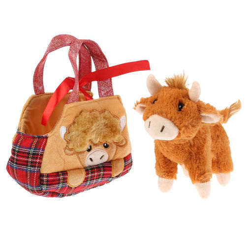 Мой питомец. Мягкая игрушка Бычок 15см в красной сумочке в пак. (русс. уп.) арт.СT191089-19
