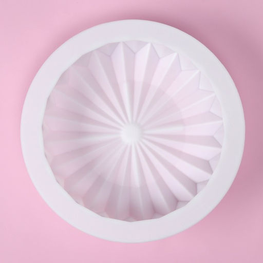 Форма для муссовых десертов и выпечки Доляна Оригами, силикон, внутренний d=15,3 см, 18,5?18,5 см, цвет белый  фото 4