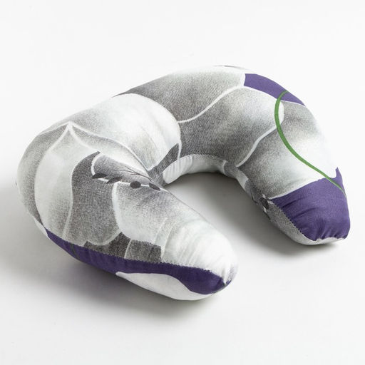 Подушка Подкова 35х35 см, МИКС, холофайбер,п/э 100% - Vesta фото 4