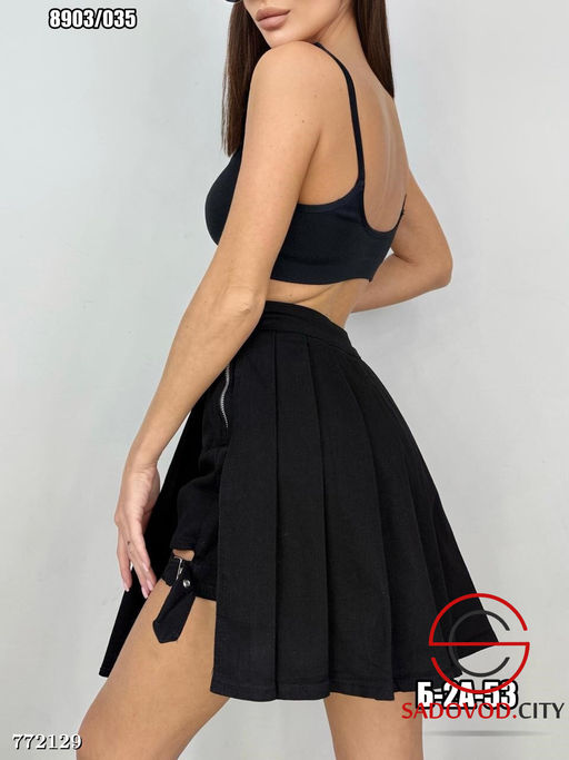 Женская джинсовая юбка-шорты - Bruno фото 7