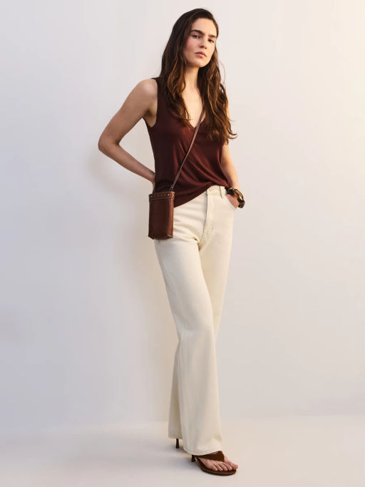 Прямые джинсы с высокой посадкой ZR2605092317-2 / Zarina