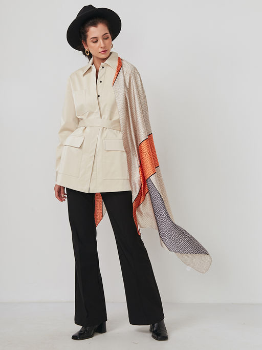 Большой, мягкий, тонкий и очень нежный двусторонний палантин - Tantino фото 4