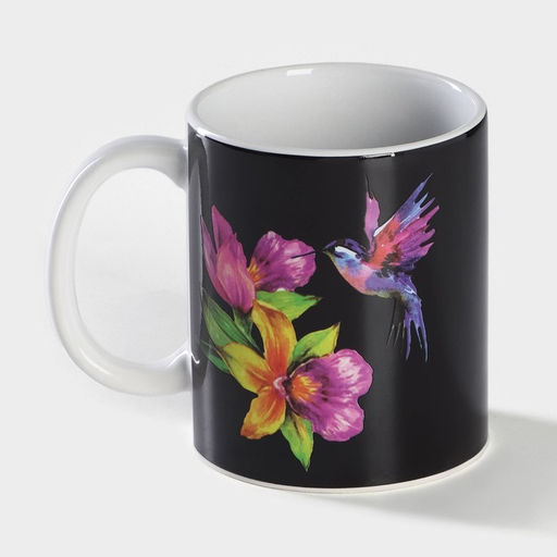 Кружка - хамелеон Доляна Колибри, 350 мл, керамика, небольшие дефекты