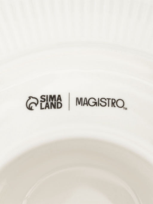 Блюдо для фруктов Magistro, d=20.5 см, керамика, белое