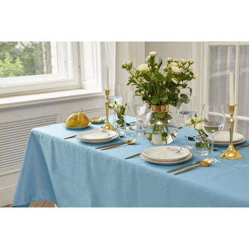 Скатерть Этель Cozy 150*220 +/-3см, цв.серо-синий, пл. 192 г/м2, хл с ВГМО  фото 9