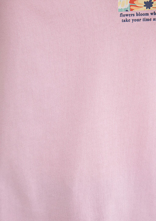 Cicek Bask?l? Pembe Tisort - Mavi фото 9