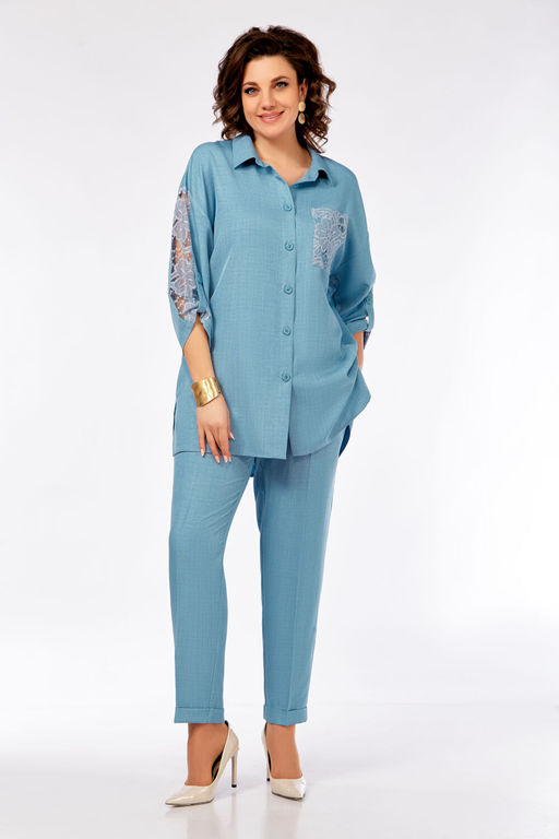 Костюм Olga Style С917 голубой туман