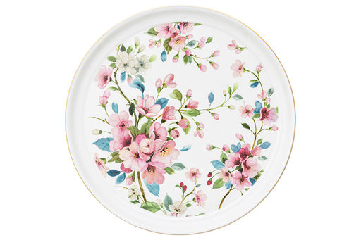 Блинница 23*23*9,5 см Яблоневый цвет на белом NEW BONE CHINA - Elan gallery фото 6