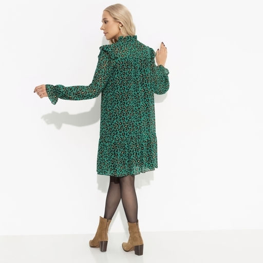 Платье с анималистичным принтом Тонкий комплимент (green) - Charutti фото 5