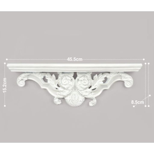 Декор настенный с полкой TAKE IT EASY «Ажурная», панно, 15.2×45.5 см, белая