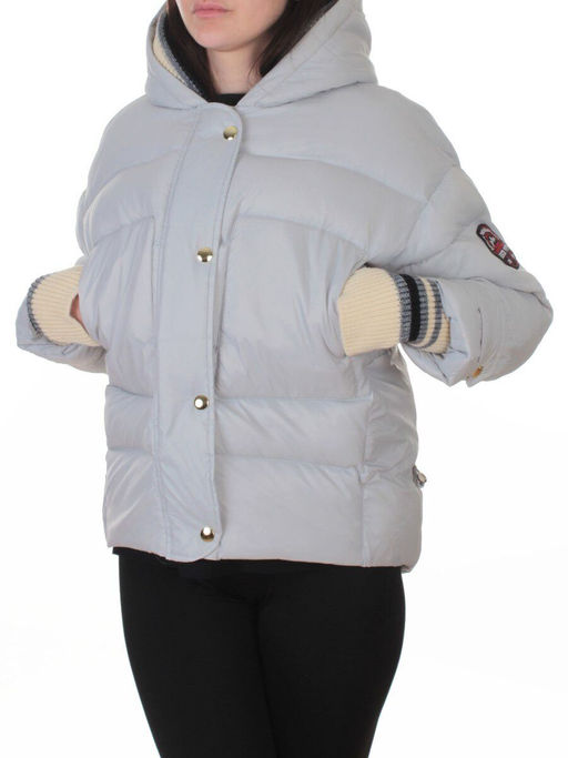 PE23-1 GRAY/LT. BLUE Куртка зимняя женская (150 гр. холлофайбер)
