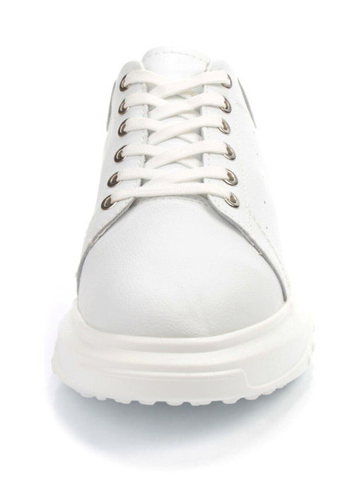 03-PDD136-1 WHITE Полуботинки спортивные женские (натуральная кожа) - No name фото 7