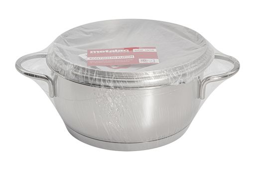 Кастрюля-сотейник Грация, 20 см, 2,7 л, крышка металлическая - Metalac фото 3