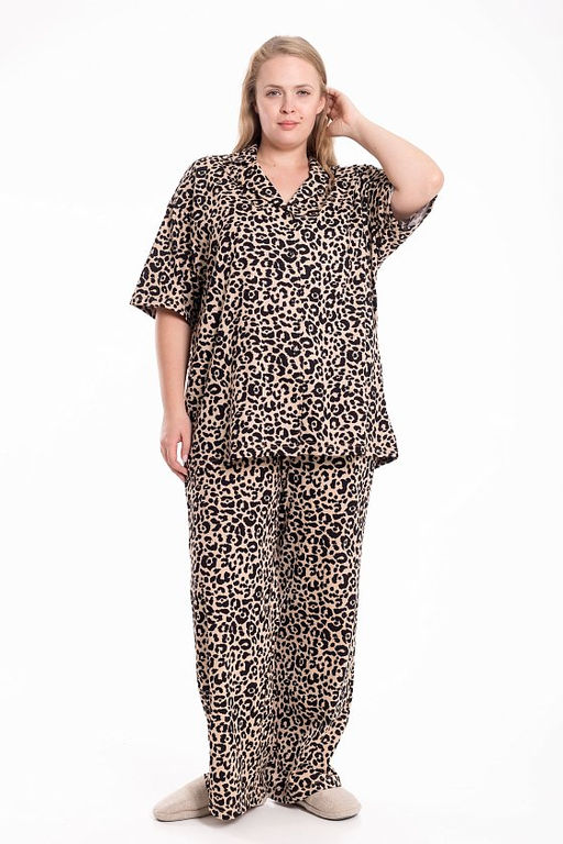 Костюм М325181бч бежевый/черный