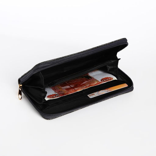 Кошелёк на молнии, цвет серый - Simaland фото 4