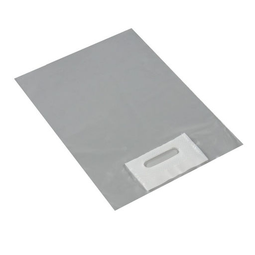 Цена за 50 шт. Пакет полиэтиленовый с вырубной ручкой, прозрачный 30-40 См, 60 мкм