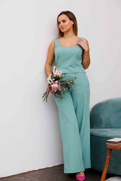 Брюки AURA 4127-176 шалфей  фото 2