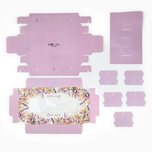 Цена за 5 шт. Коробка складная под 12 конфет «Для тебя», 3.8×10.5×26.5 см