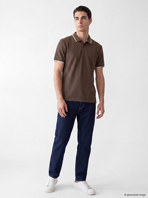 Standart Fit Polo Yaka Erkek Ti??rt - Waikiki фото 2