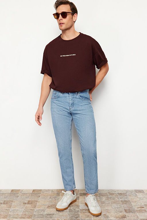 A__k Mavi %100 Pamuk Essential Fit Jeans Kot Pantolon TMNAW23JE00104 - Trendyolmilla фото 2