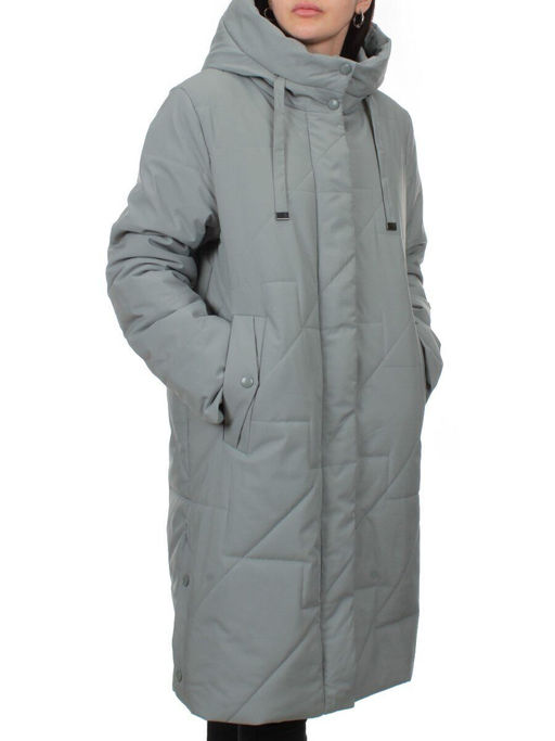 1132 GRAY Пальто зимнее облегченное женское (холлофайбер 150 гр.)