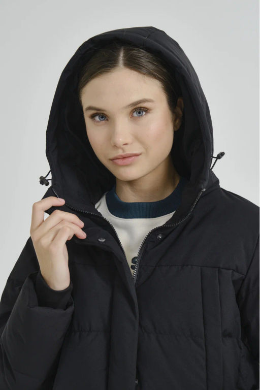 Пуховик средней длины Чёрный - Anta sport фото 2