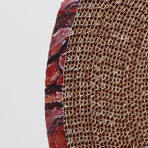 Гофрокогтеточка Пижон круглая Спил сосны, с пропиткой, 28 х 2,5 см  фото 11