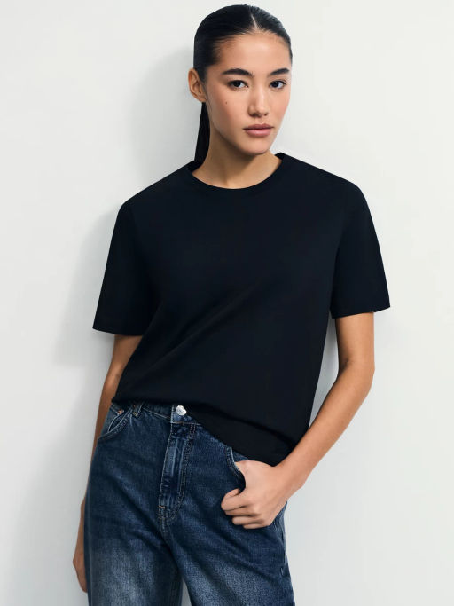 Базовая футболка из хлопка / Zarina