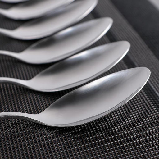 Набор ложек столовых из нержавеющей стали Доляна Антураж, длина 18,5 см, 6 шт, цвет серебряный  фото 4