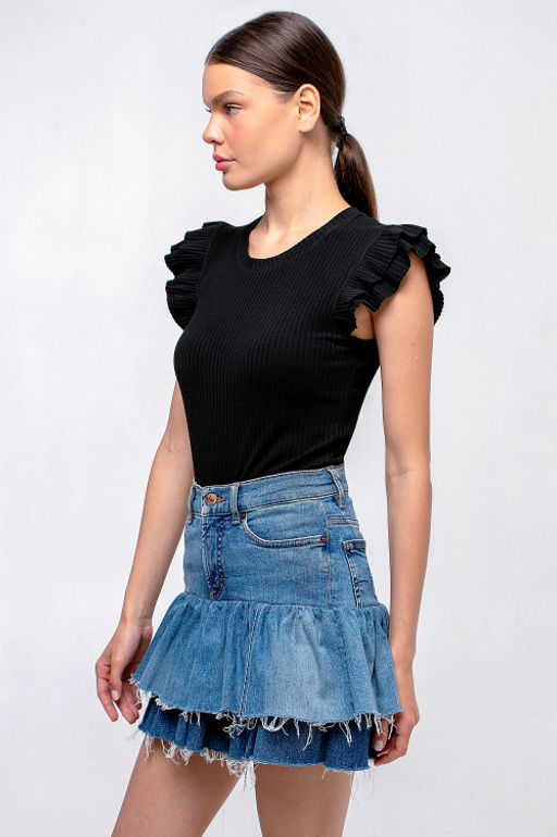 Арт. 3401/3 Футболка женская 42-50 (5 шт) Цвет:черный - Калинка фото 4