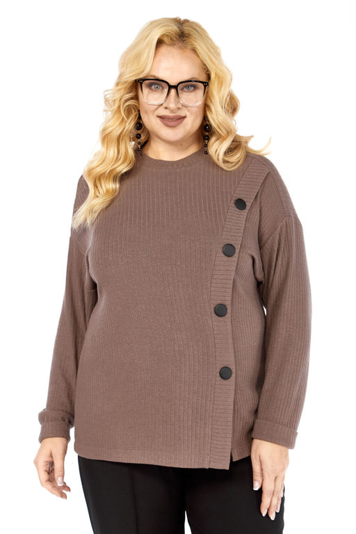 Джемпер Элль стиль 2428-Р кофе