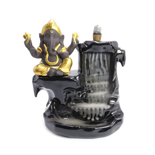 Подставка под стелющиеся благовония Ганеш - символ процветания через мудрость