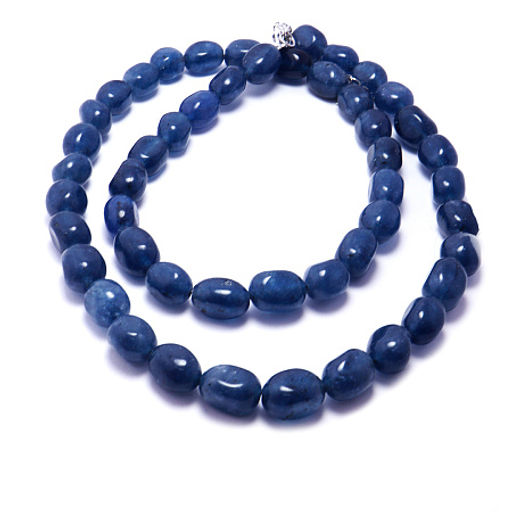 Бусы из камня Синий агат - налаживает контакы, связи, дарует карьерный рост