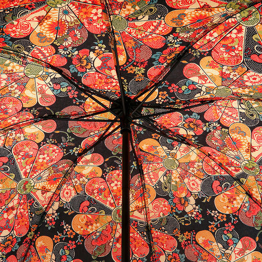 Зонт механический Марта Ромашка ткань эпонж (полиэстер), 8 лучей, д/купола 96см, 3 сложения, 24см в сложенном виде, обрезиненная ручка, 275гр (Китай) - Домашняя мода фото 5