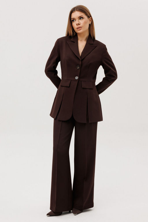 Жакет AmberA 1114-2 шоколад  фото 5