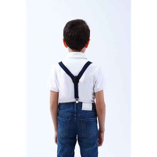 Подтяжки детские, ширина 2.5 см, цвет тёмно-синий - Simaland фото 2