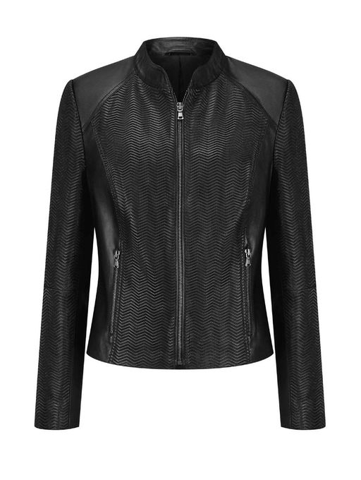 Кожаная куртка, черная