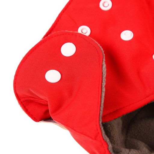 Трусики-подгузник, многоразовый, угольно-бамбуковая ткань, цвет красный, от 0-36 мес. - Крошка я фото 7