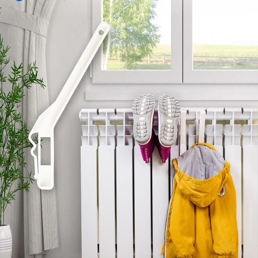 Цена за 2 шт. Сушилка на батарею Kuber Home, комплект 4шт, белая 452-142