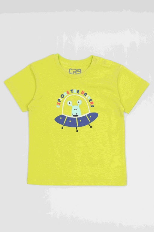 CRB wear/CSBB 90258-36-415 Комплект для мальчика (футболка, шорты),лайм/Ex.Cherubino  фото 2