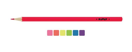 KANZY Набор неоновых карандашей Веселый совенок NCP-4006 заточенный 8 х 6 цв фото 3