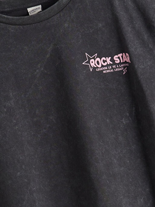 Bisiklet Yaka K?z ?ocuk Ti??rt