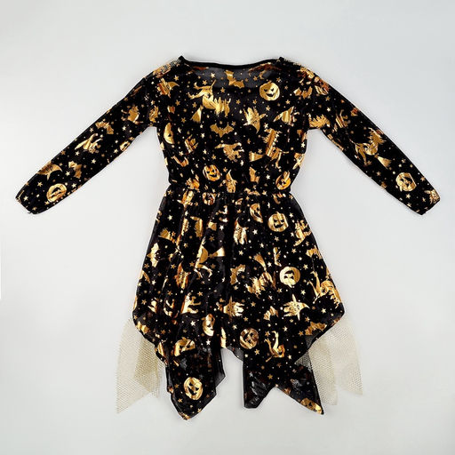 Карнавальный костюм «Ведьма»: платье, шляпа, чулки, сумка, рост 104-110 см