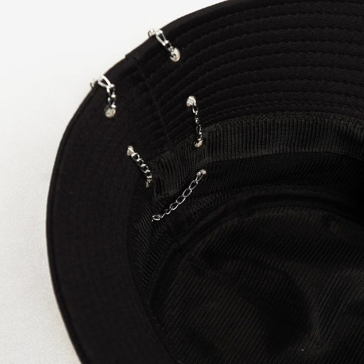Панама женская с цепочкой MINAKU, чёрная, размер 56-58