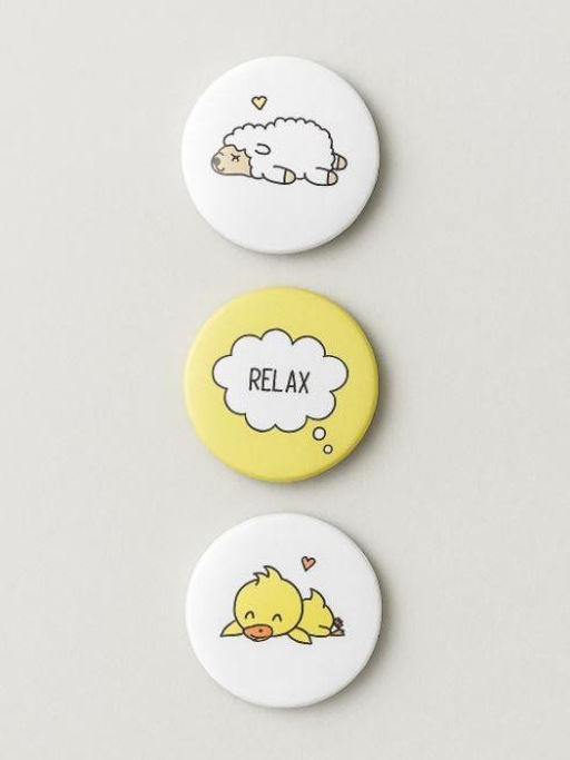 Набор значков 3 шт. iLikeGift "Relax"