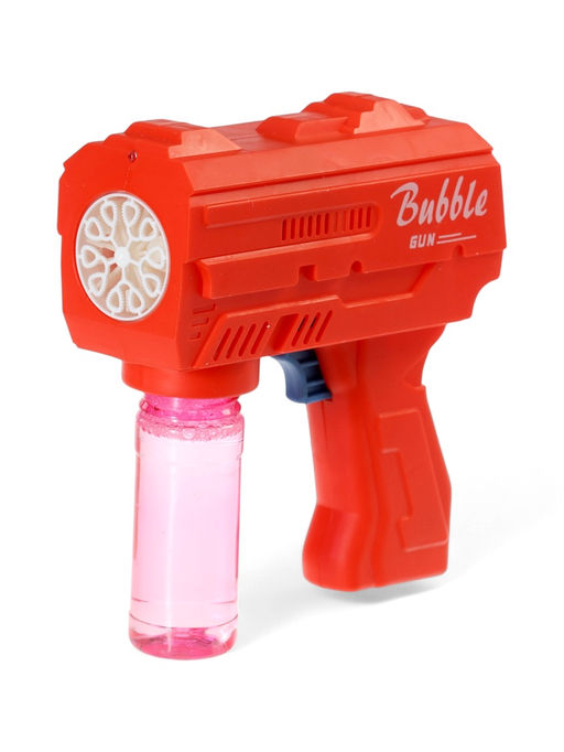 Генератор мыльных пузырей Пистолет, световые эффекты, работает от батареек, красный - Simaland фото 2