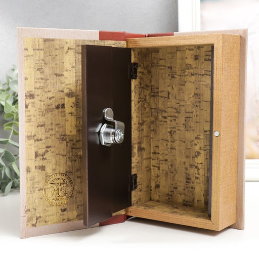 Шкатулка книга - сейф «Маленькие женщины. Луиза Мэй Олкотт», дерево, искусственная кожа, 21×13×5 см