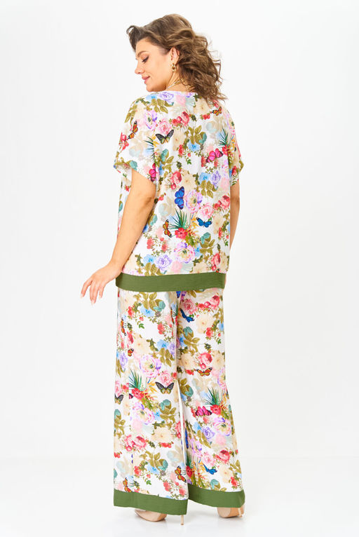 Костюм Svetlana Style 2120 молочный+принт