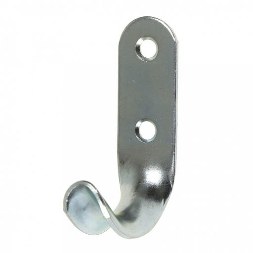 Крючок-вешалка №7, цинк (Россия) Товар отгружается без клеевой этикетки.