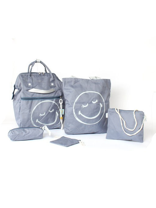 Комплект MF-3056 (рюкзак+2шт сумки+пенал+монетница) 1отд, 4внеш+1внут/карм, голубой SALE 256472